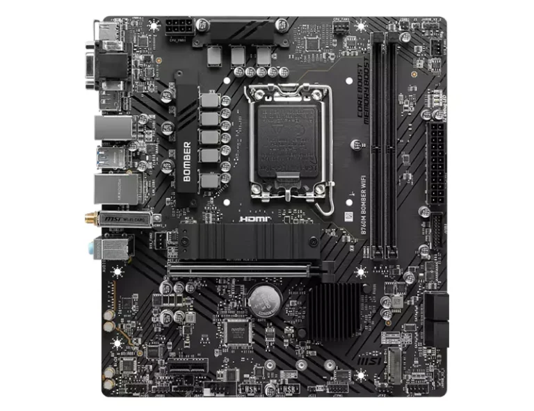 MSI B760M BOMBER WIFI DDR5 MATX MOTHERBOARD