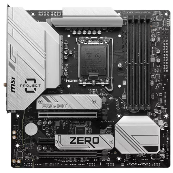 MSI B760M PROJECT ZERO I DDR5 mATX Motherboard