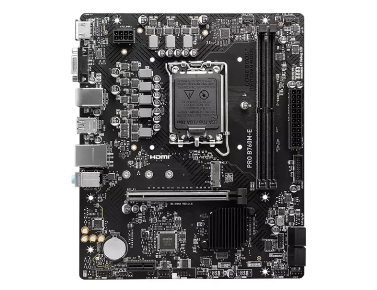 MSI PRO B760M-E DDR5 ATX Motherboard
