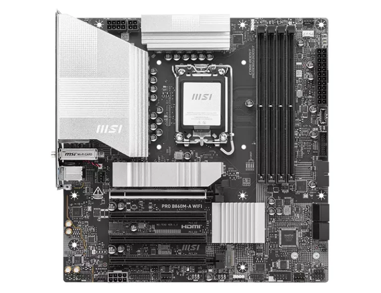MSI PRO B860M-A WIFI LGA1851 Micro ATX Motherboard