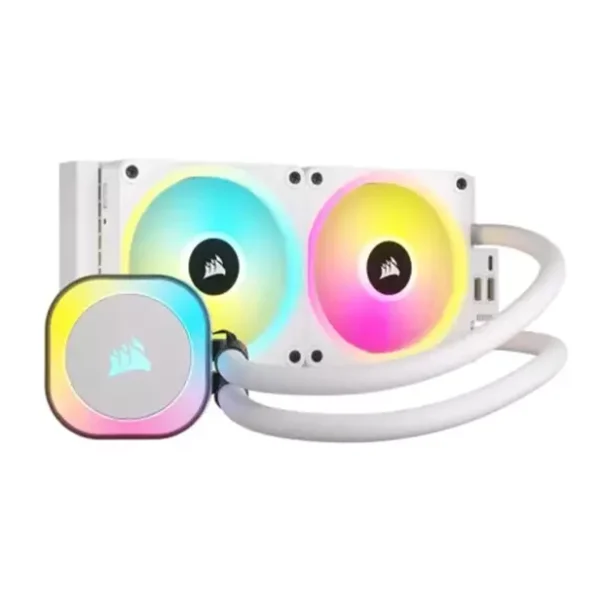 Corsair H100i RGB 240mm Liquid CPU Cooler White