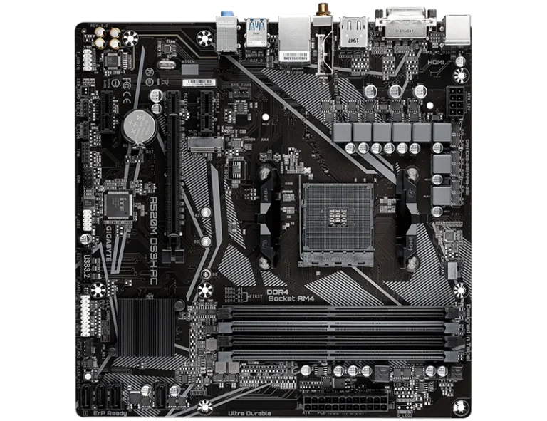 Gigabyte A520M DS3H AC Ultra Durable AM4 Motherboard
