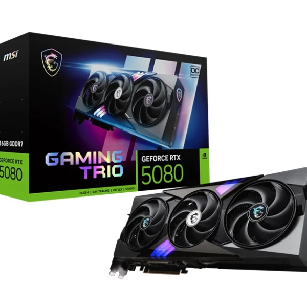 MSI GeForce RTX 5080 16G Gaming Trio OC Graphics Card