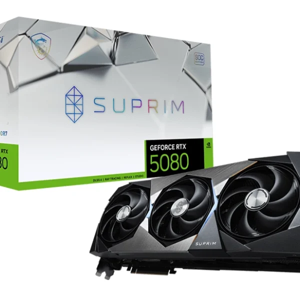 MSI GeForce RTX 5080 16G SUPRIM SOC Graphics Card