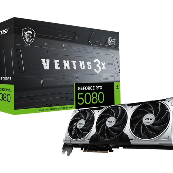 MSI GeForce RTX 5080 16G VENTUS 3X OC Plus Graphics Card