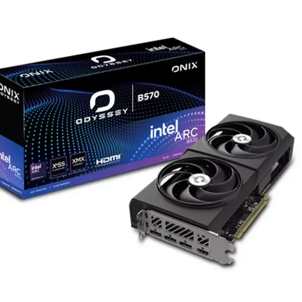 ONIX ODYSSEY Arc B570 GDDR6 10GB Graphics Card Black
