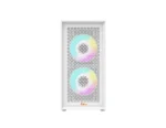 PC Power White Flow Mesh X2 M-ATX Gaming Casing
