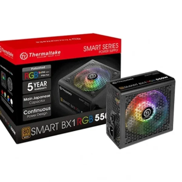 Thermaltake 550W Smart BX1 RGB 80+ Bronze Power Supply