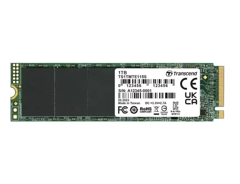 Transcend 1TB 115S NVMe M.2 2280 PCIe Gen3 SSD