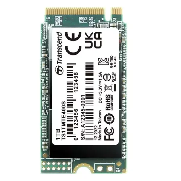 Transcend 1TB 400S M.2 NVMe PCIe Gen3 SSD