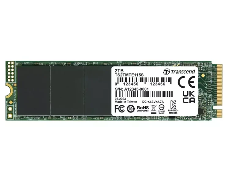 Transcend 2TB 115S NVMe M.2 2280 PCIe Gen3 SSD