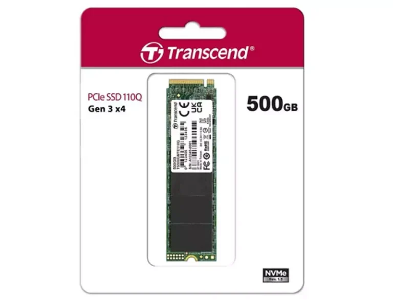Transcend 500GB 110Q M.2 2280 PCIe NVMe Gen3 SSD