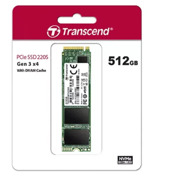 Transcend 512GB 220S NVMe M.2 2280 PCIe Gen3 SSD