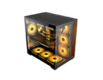 PC POWER PP-GS700 BK DARK WOOD Casing