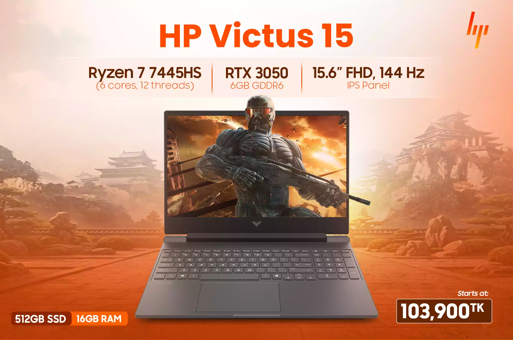 HP VICTUS 15 RTX 3050
