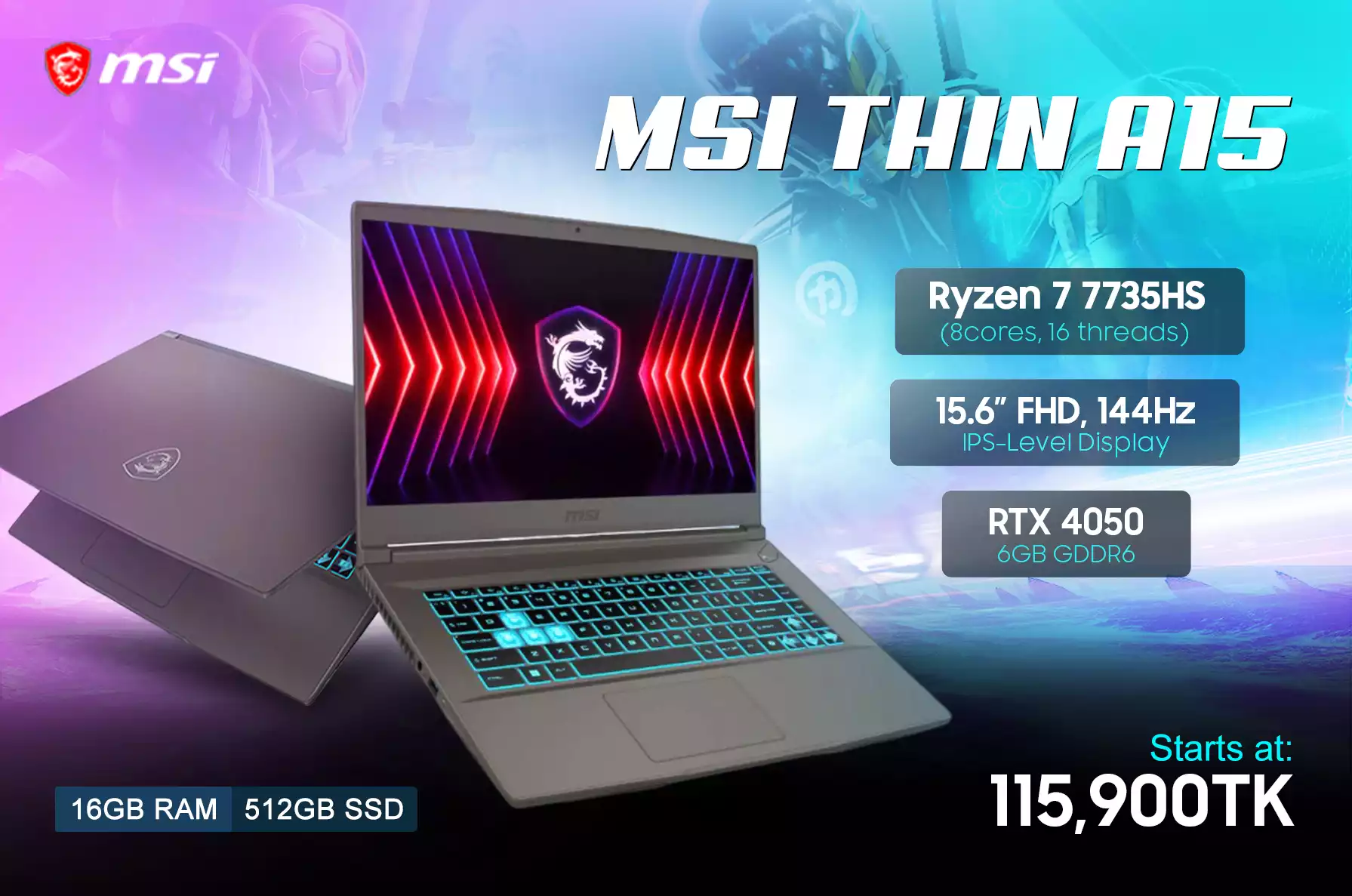 MSI Thin A15 B7VE R7